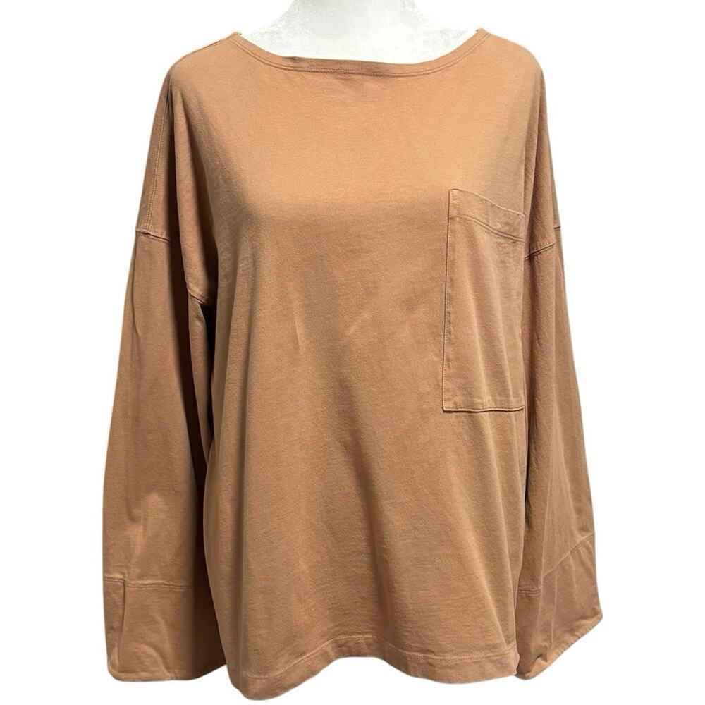 Everlane XL Oversized Boxy Fit Pocket Tee T Shirt Organic Cotton Wide Sleeve